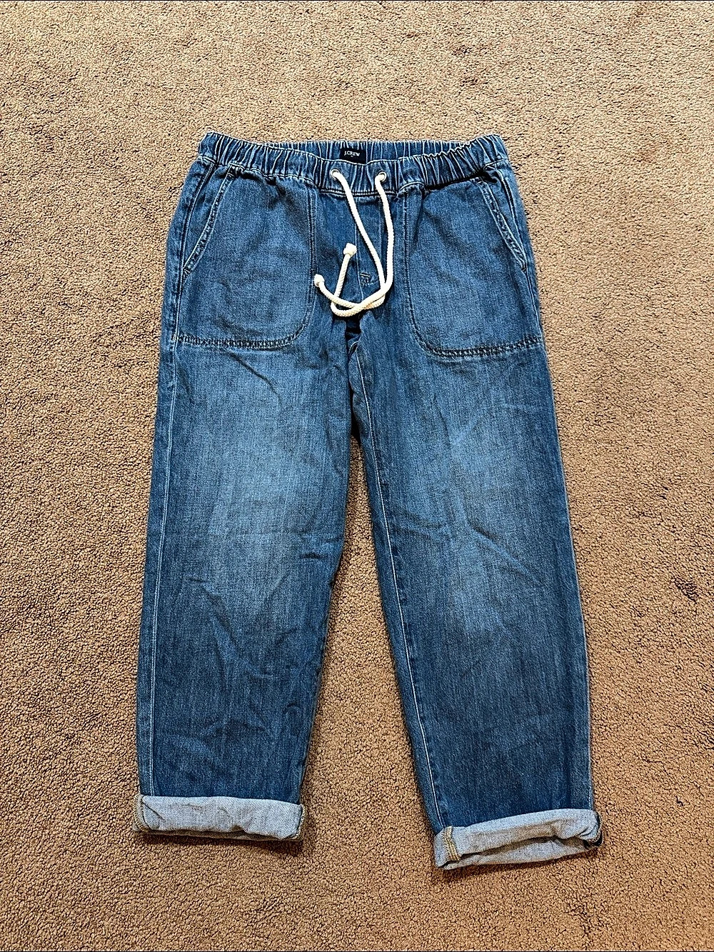 J.Crew Denim drawstring pant women’s Denim Jeans Size 29